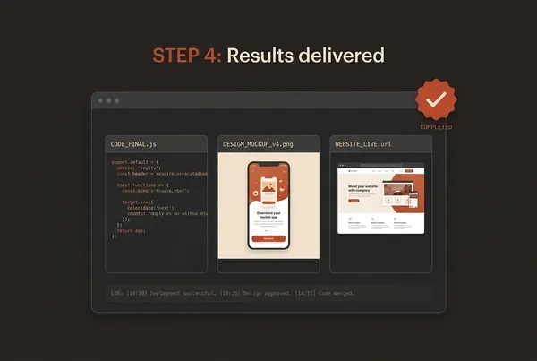 Completed deliverables deployed to production